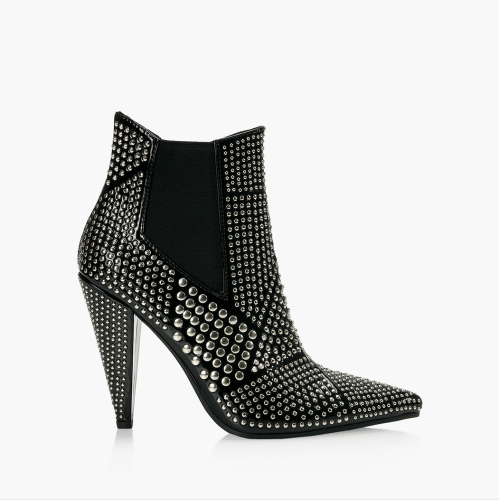 Browns black with silver stud boots